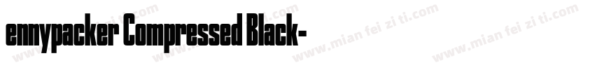 ennypacker Compressed Black字体转换